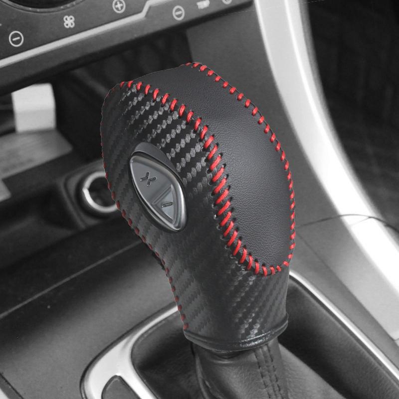 Automatic Gear Shift Knob PU Cover Protector, Fits Ford Mondeo Edge Ecosport Kuga Focus S-Max, Stylish Car Interior Decoration Accessory