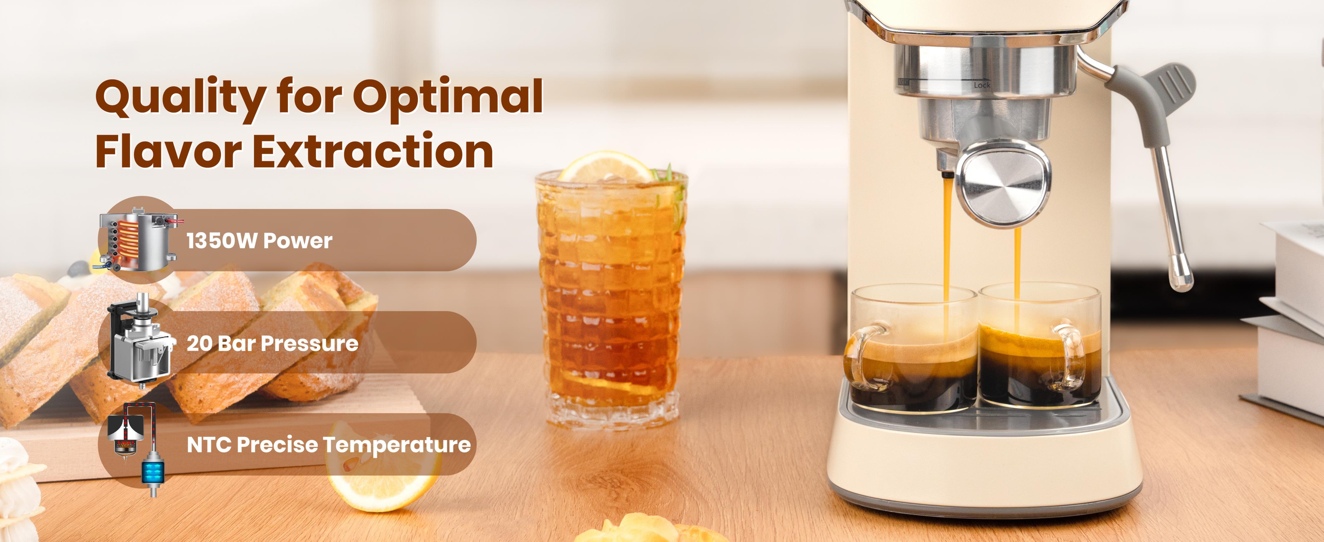 Gevi Espresso Machine 20 Bar with Grinder, Professional Espresso Maker with 35 Precise Grind Settings Burr Coffee Grinders Combos, Super-Automatic Espresso Machines, Gift for Coffee Lover