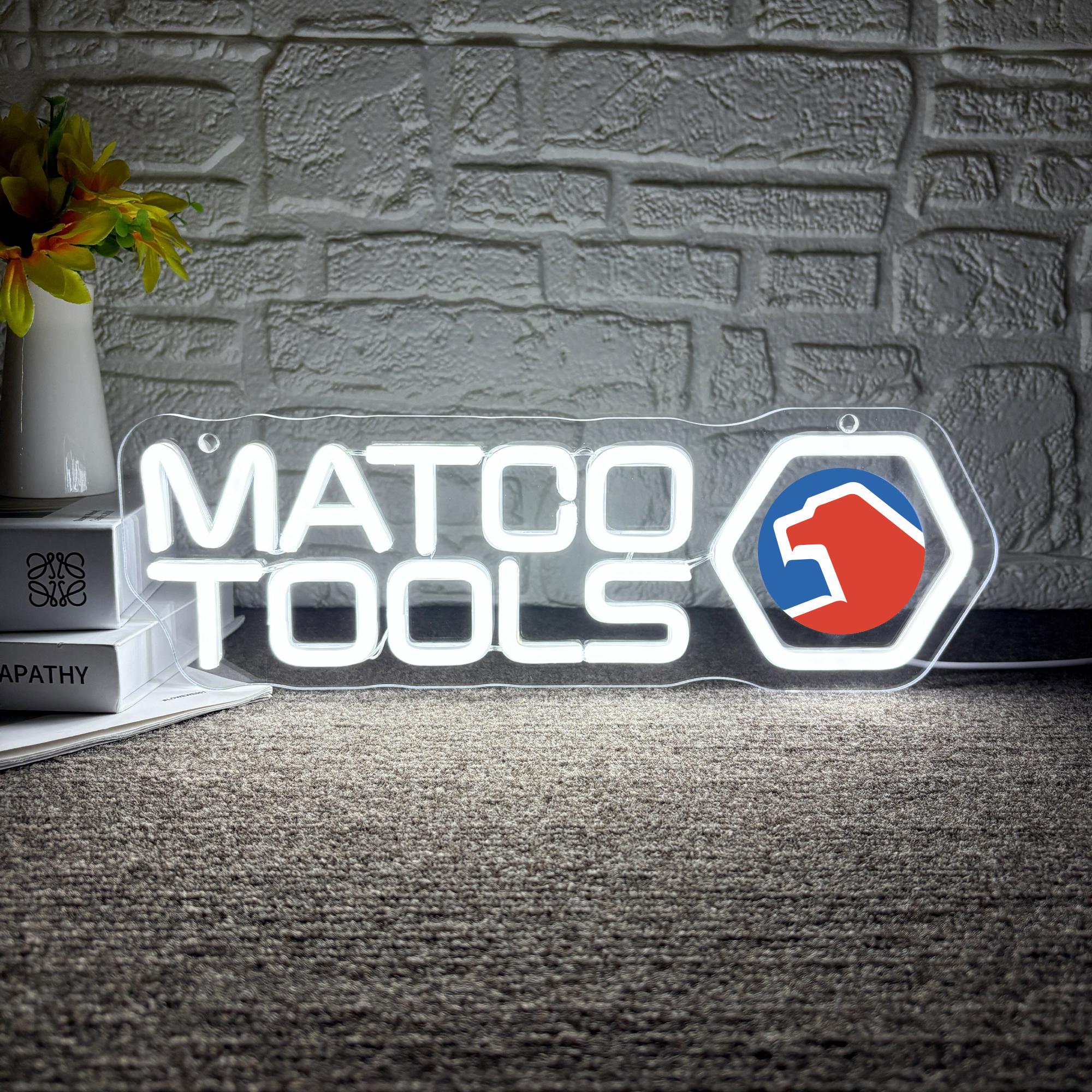 MATCO Tools Neon Sign Dimmable Garage LED Lights USB Powered Neon ...
