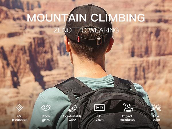 ZENOTTIC Night Vision Glasses for Daily Use TR90 Frame HD Polarization Anti Glare lenses Driving Riding Cycling Lightweight Durable Sunglasses UV400 Protection Windproof Polarized