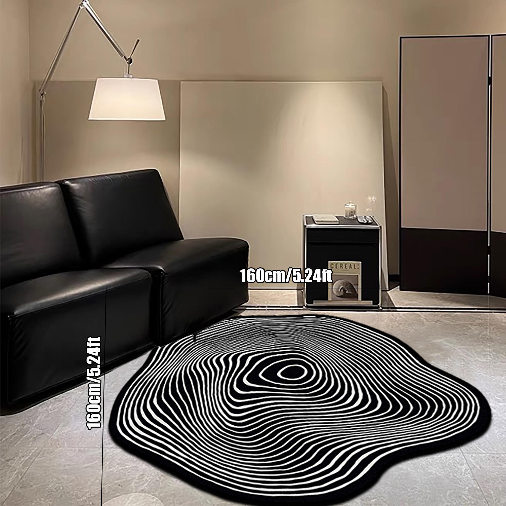 Irregular Creative Pattern Floor Mat, 1 Count Non-slip Soft Floor Carpet, Washable Area Rug, Decorative Mat for Home Living Room Bedroom, Unique Rug