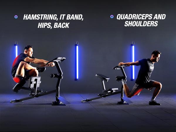 Stretch Machine, Full Body Stretching Equipment with Leg & Lower Back Stretcher, Back Pain Relief, Home Gym Flexibility & Mobility Fitness