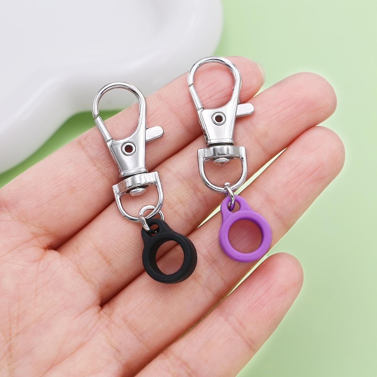 10pcs Silicone Anti-Lost Adjustable Rings Pen Holder, Clips for Lanyards, Ideal for Nurses and Doctors, Assorted Colors, Durable Clip Construction