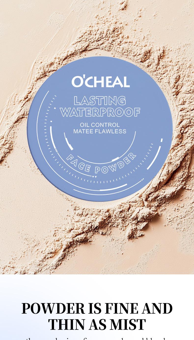 Matte Soft Focus Setting Powder & Pressed Powder, Water Resistant Natural Coverage Makeup, 3 Shades Easy Application for Daily Office Makeup, Soft Focus Finish