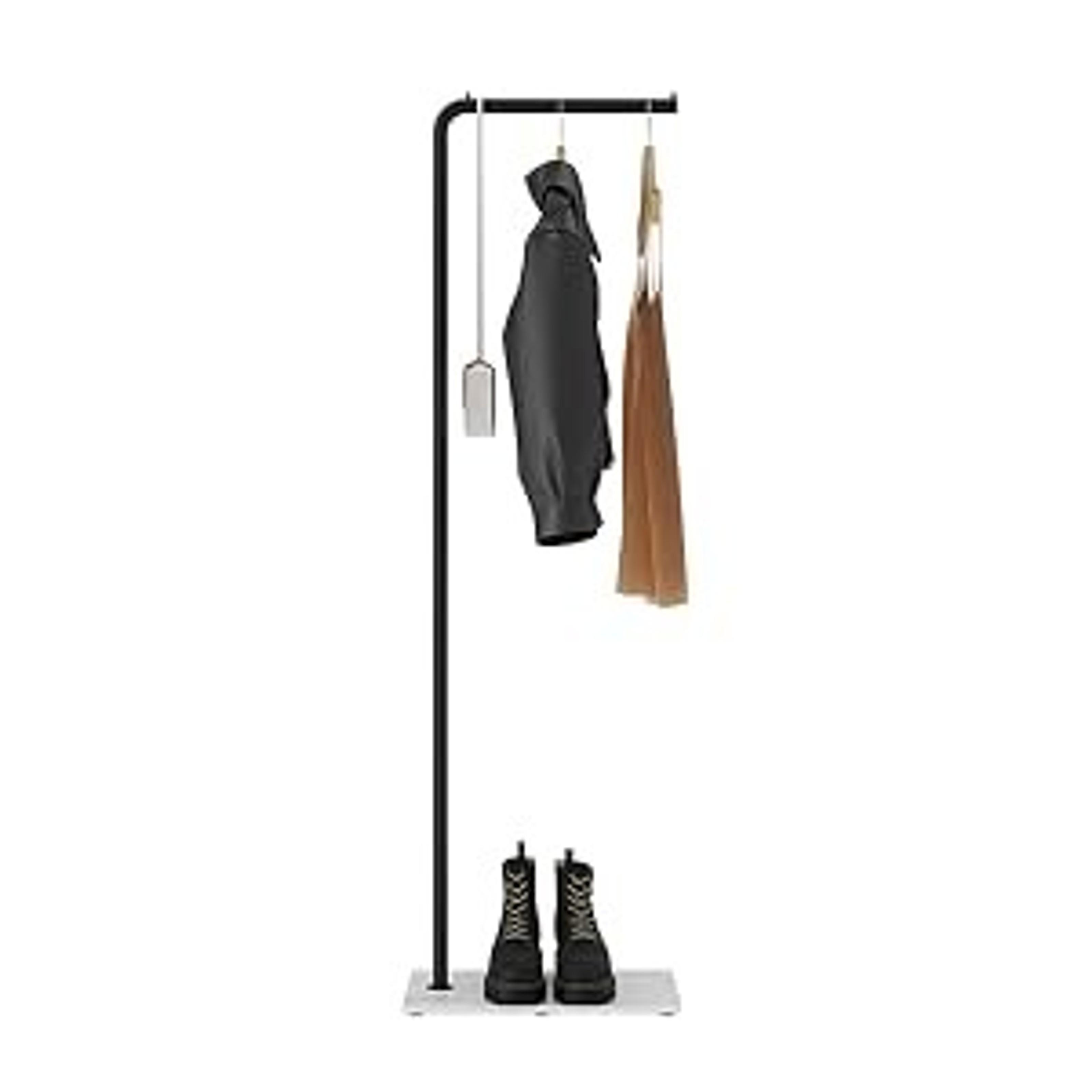 Vertical Coat Rack Wall Mounted 16 Inch, Metal Vertical Hat Rack for Wall, Modern Coat Rack Tree for Hats, Jackets, Bags, Entryway Bedroom (Height 16")