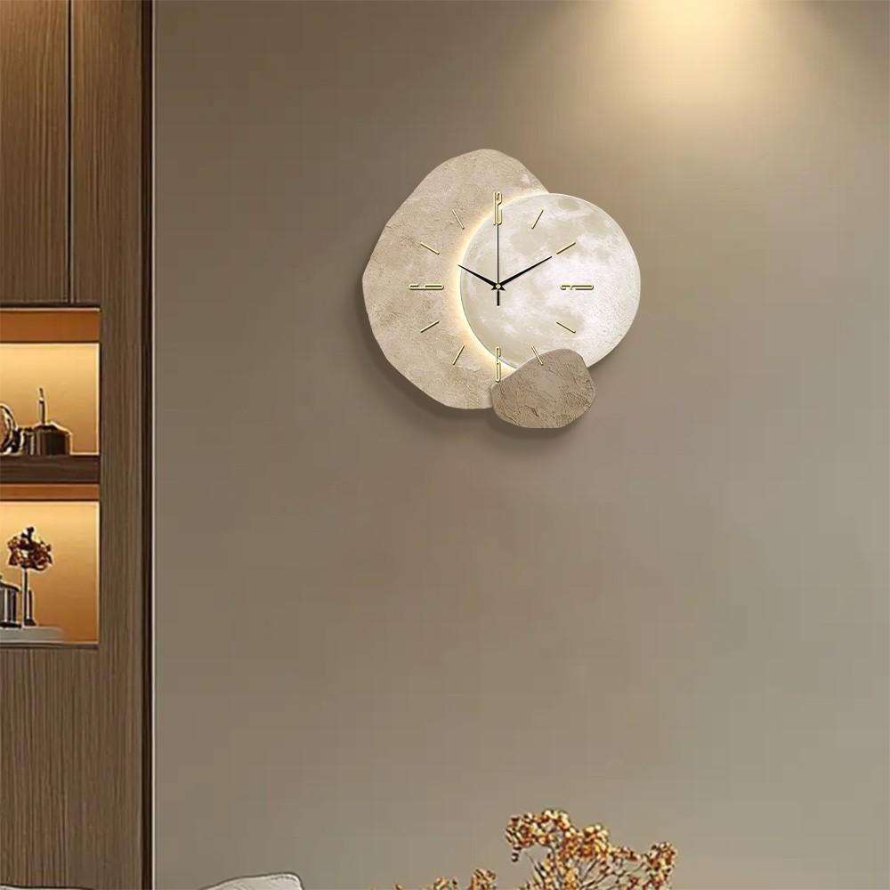 Creative Planet Decorative Wall Clock, Ultra-Quiet Sweep Movement, No Tick-Tick Sound, Perfect for Living Room, Bedroom, Office, Kitchen, Home Decor