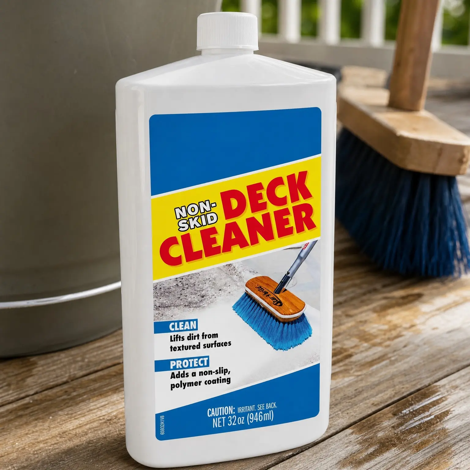 Non-Skid Deck Cleaner & Protectant - Lifts Dirt & Stains From Fiberglass, Painted Surfaces & More, 32oz