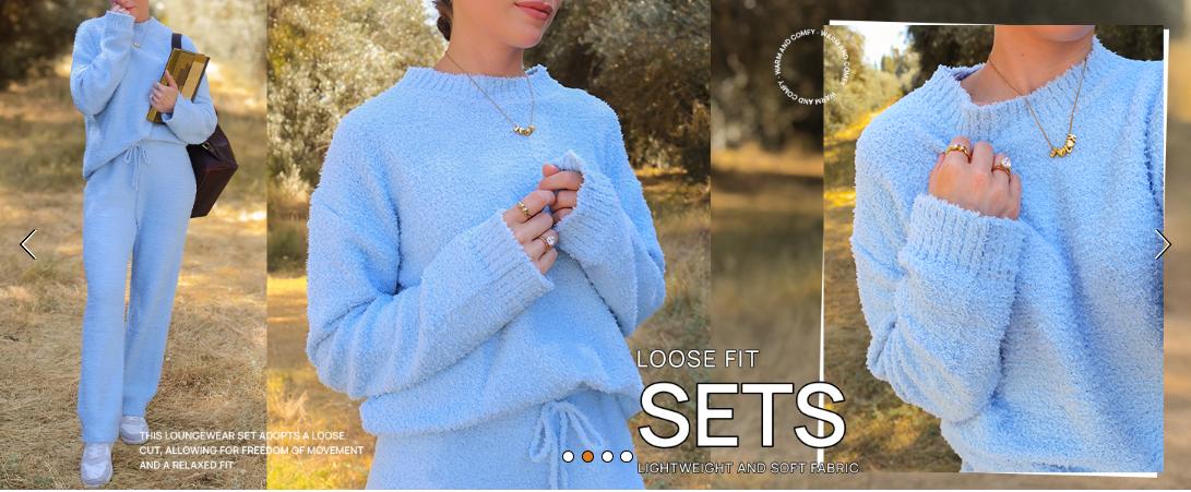 MEROKEETY Womens Pajama Sets 2025 Fall Lounge Sweater Set Cute Fuzzy Fleece 2 Piece Long Sleeve Cozy Winter Pj Outfits