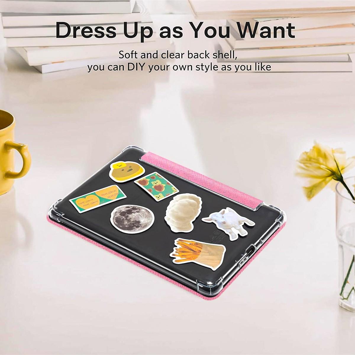 Transparent Shockproof Magnetic Case for 7-Inch Kindle Paperwhite 12th Edition, Clear Protective Cover for Kindle Colorsoft Signature Edition