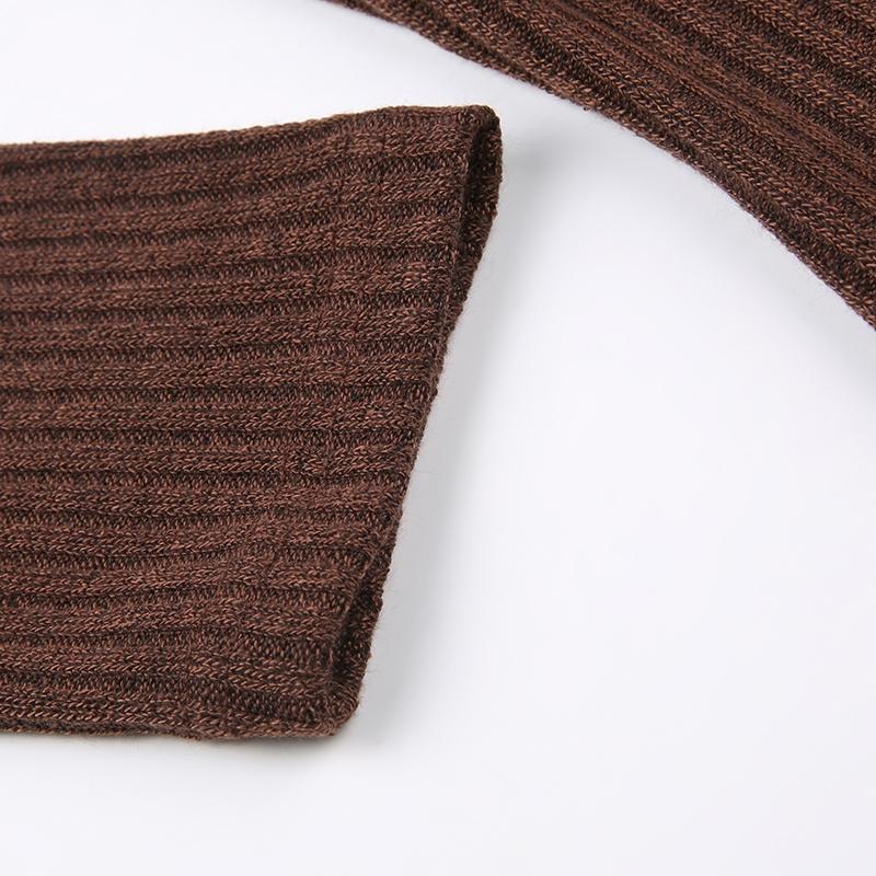 Women's Contrast Lace Button Front T-shirt Blouse,  Casual Long Sleeve Ribbed Top For Spring & Fall, Women's Clothes