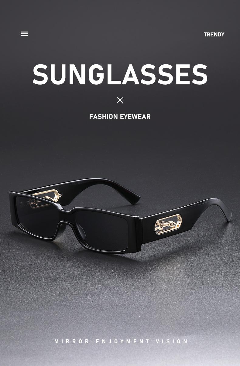 Women's Retro Rectangle Sunglasses - 2026 Slim Narrow Frame, Gradient UV400 Lenses, Y2K Trendy Streetwear Shades for Men