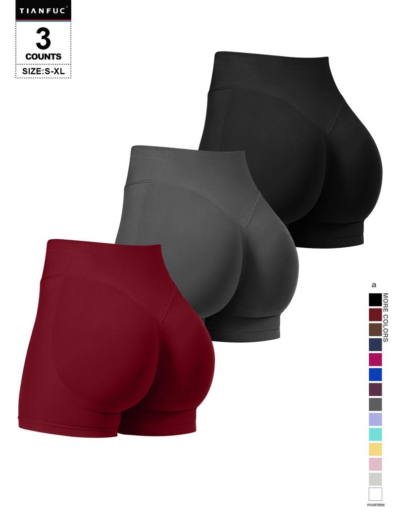 Women's Seamless Butt Lifting Sports Shorts For Gym Workout