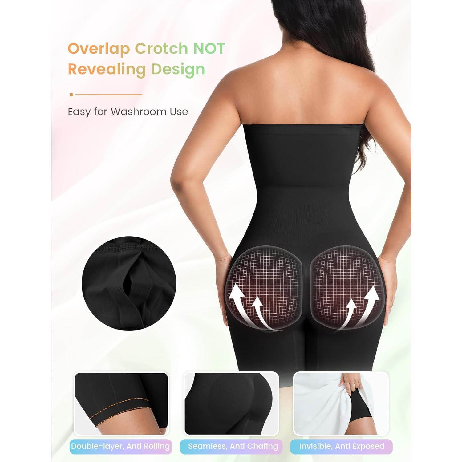 Women's Strapless Shapewear Bodysuit, Seamless Faja Style Waist Trainer with Built-in Bra for Tummy Control & Body Contouring, Casual, Waist Trainers, Shapewear For Women, Bodysuit For Women