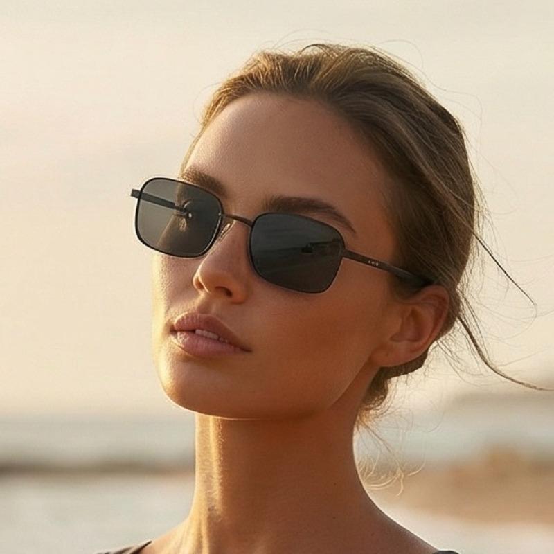 1 piece Y2K millennial style, sweet and cool Spice Girl style shows a small face, high-end feeling, cat's eye square narrow frame, boundless multi-color women's sunglasses, sunglasses are suitable for daily wear, beach pool party resort, nightclub,