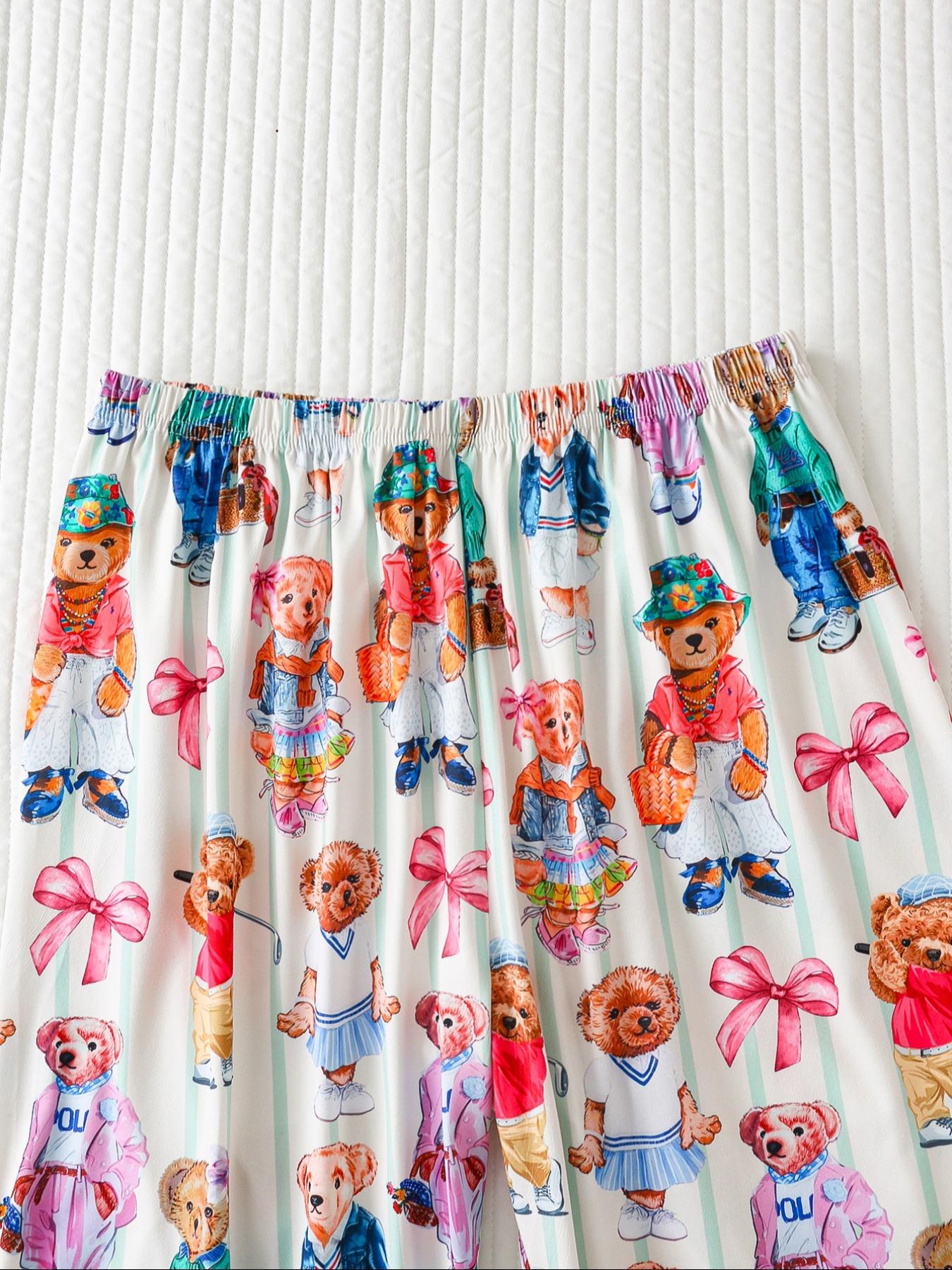 Elegant Women's Spring Autumn Pajama Set, Heart Pattern Long Sleeve Top  & Soft Comfortable Pants, Perfect for Home Wear