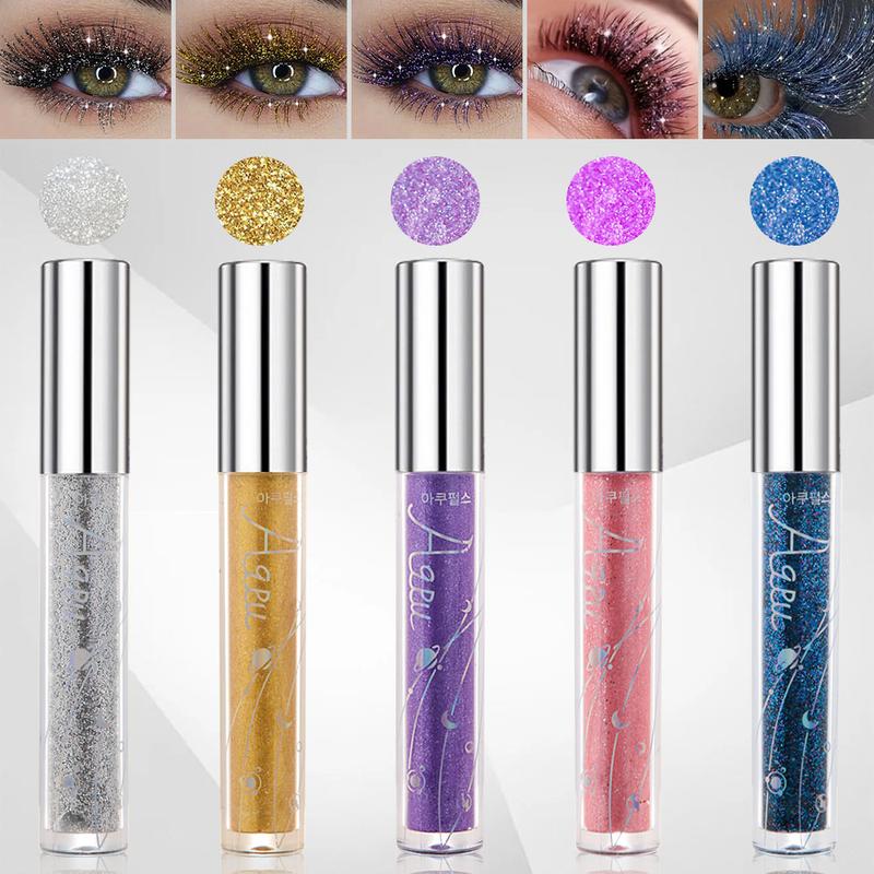 Aqpu 5 Color Shiny Mascara Set Box Waterproof Smudgeproof Formula Curling Effect Eyelash Extension Makeup Tool Perfect for Parties Festivals & Halloween Cosm mascara etic tubing mascara Cosmetic #mascara # tubing mascara