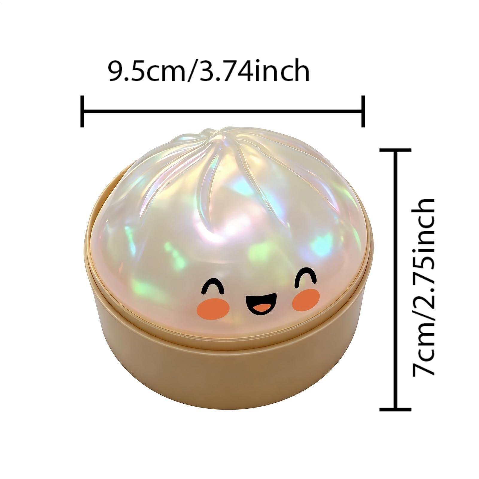 Giant Dumpling Squeeze Prop, Colorful Wonton Shape, Soft Glitter, Suitable for Men Women Home Office Relaxation Use