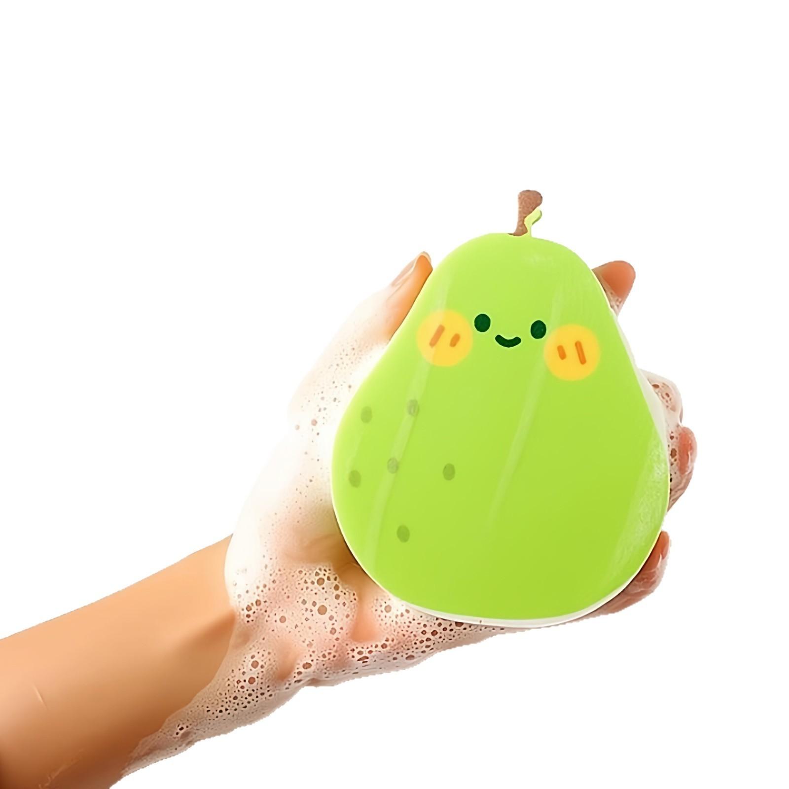 Fun Fruit and Vegetable Dish Sponge, Specialized Bowl Cleaning Sponge, Home Kitchen Multi-Functional Pot and Plate Cleaner