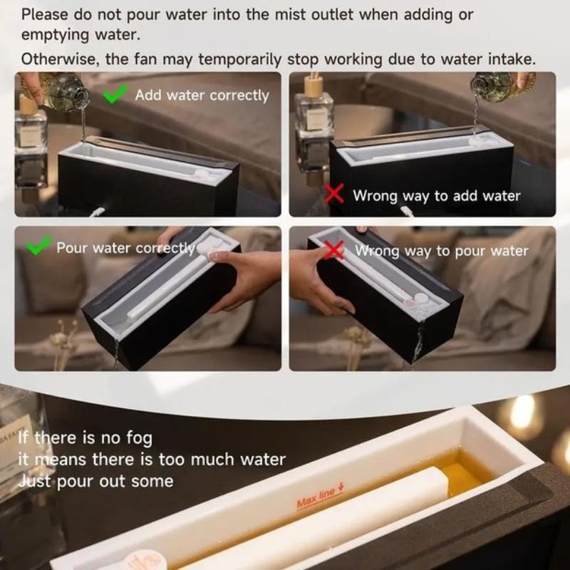 Color flame humidifier, fireplace bonfire humidifier, LED seven-color lights, 1/3/5h timer, remote control, automatic shut-off, atmosphere decoration, winter gift, suitable for home bedroom, office, yoga meditation, Colorful Flame Humidifier