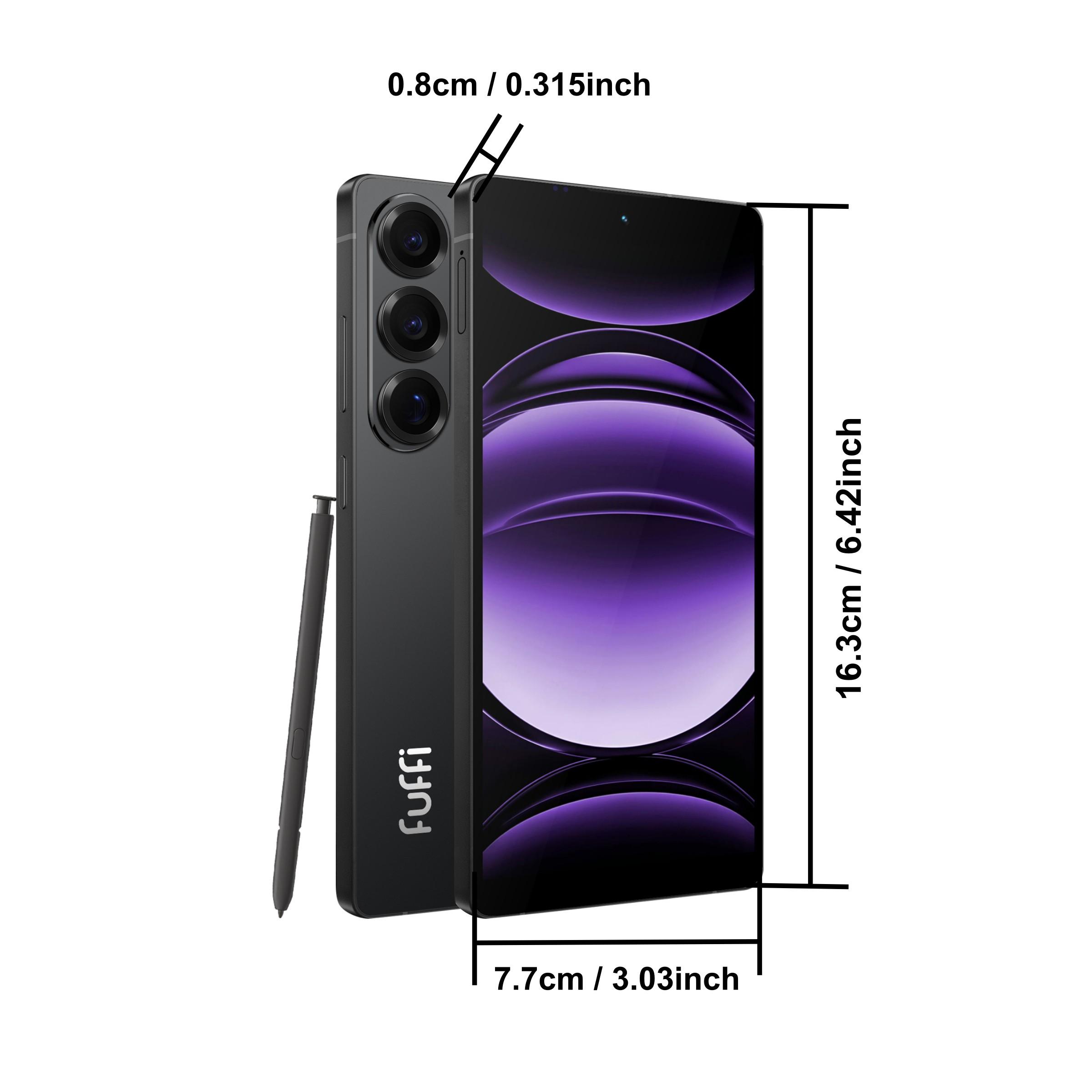 Fuffi-S26 Pro Smartphone, Cellphone, Touchscreen Phone, Global 4g Dual Sim, 6.8 Inch HD Screen, 4GB RAM 32GB Storage, 8mp+16mp Camera, 4100mah Battery, Smartphone with Electronic Pen, Android 12