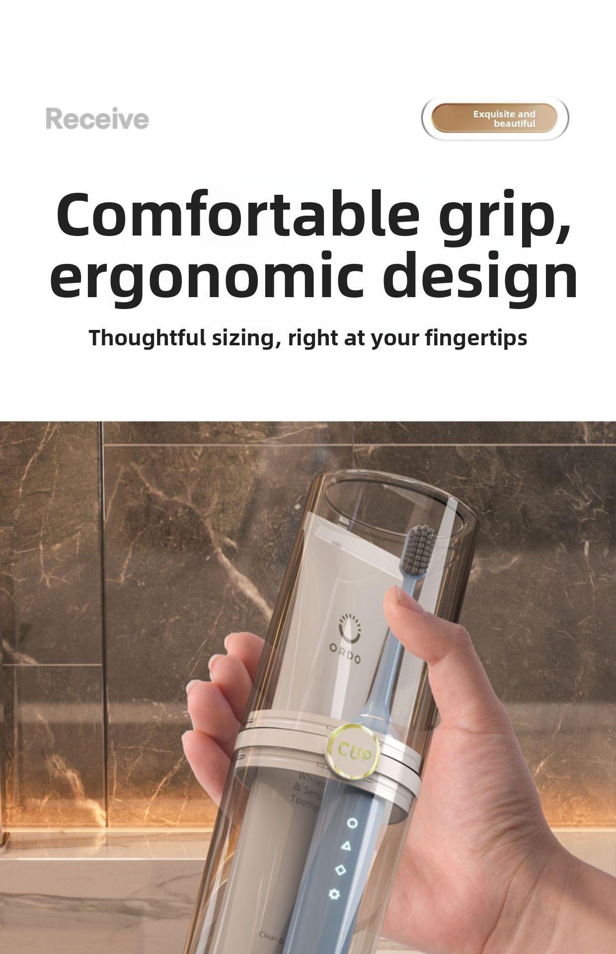 Portable Travel Toothbrush Cup Set for Couples Home Dormitory Use Compact Storage Toothbrush Holder with Drain Hole and Lid Ideal for Travel Camping