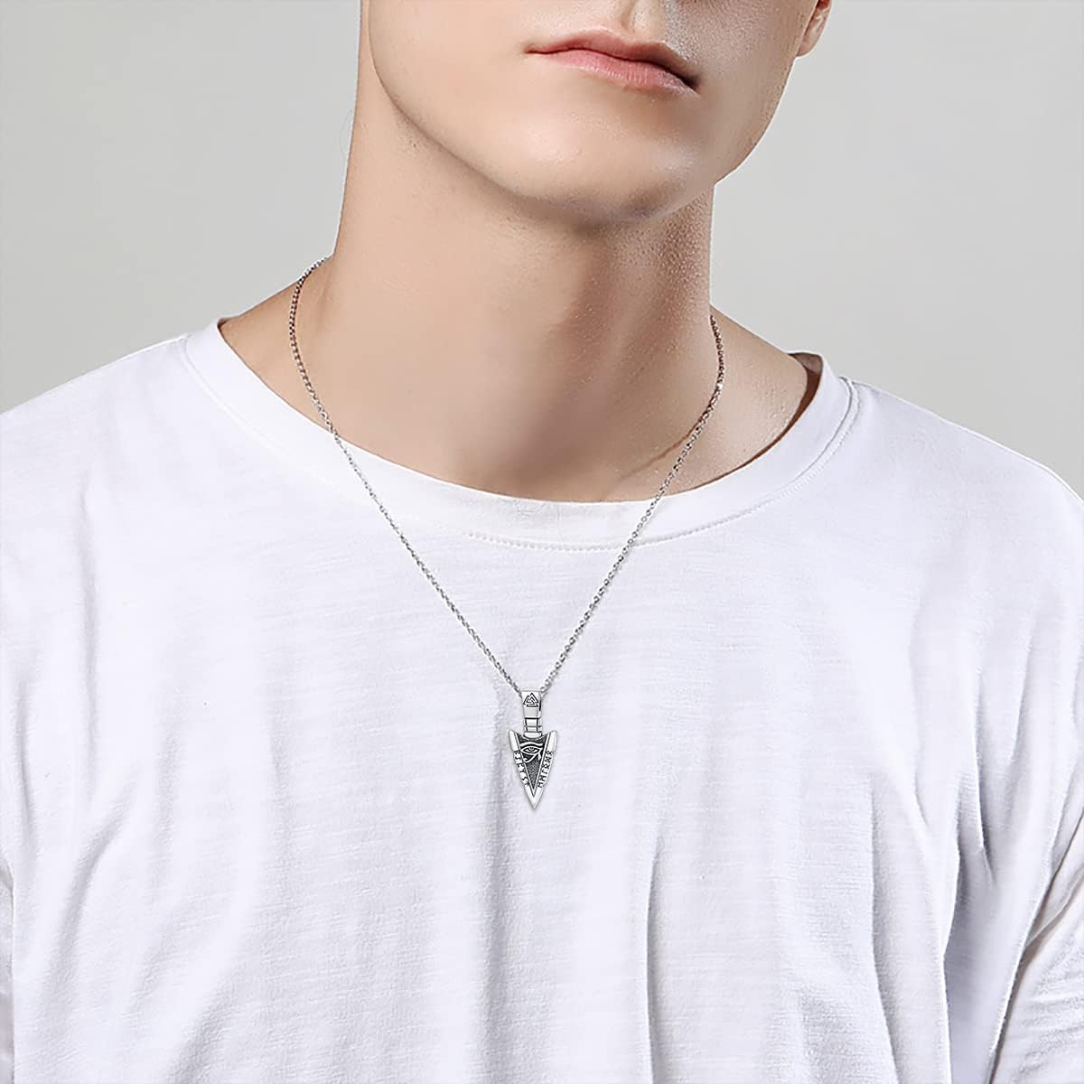 MEIDERBO Jewelry Men's Necklaces 925 Sterling Silver Viking/Animal Pendant Viking/Animal Jewelry for Men Women trendy all-match jewelry good luck jewelry men chain necklace men woman gift meaningful  jewelry california  jewelry divine  jewelry