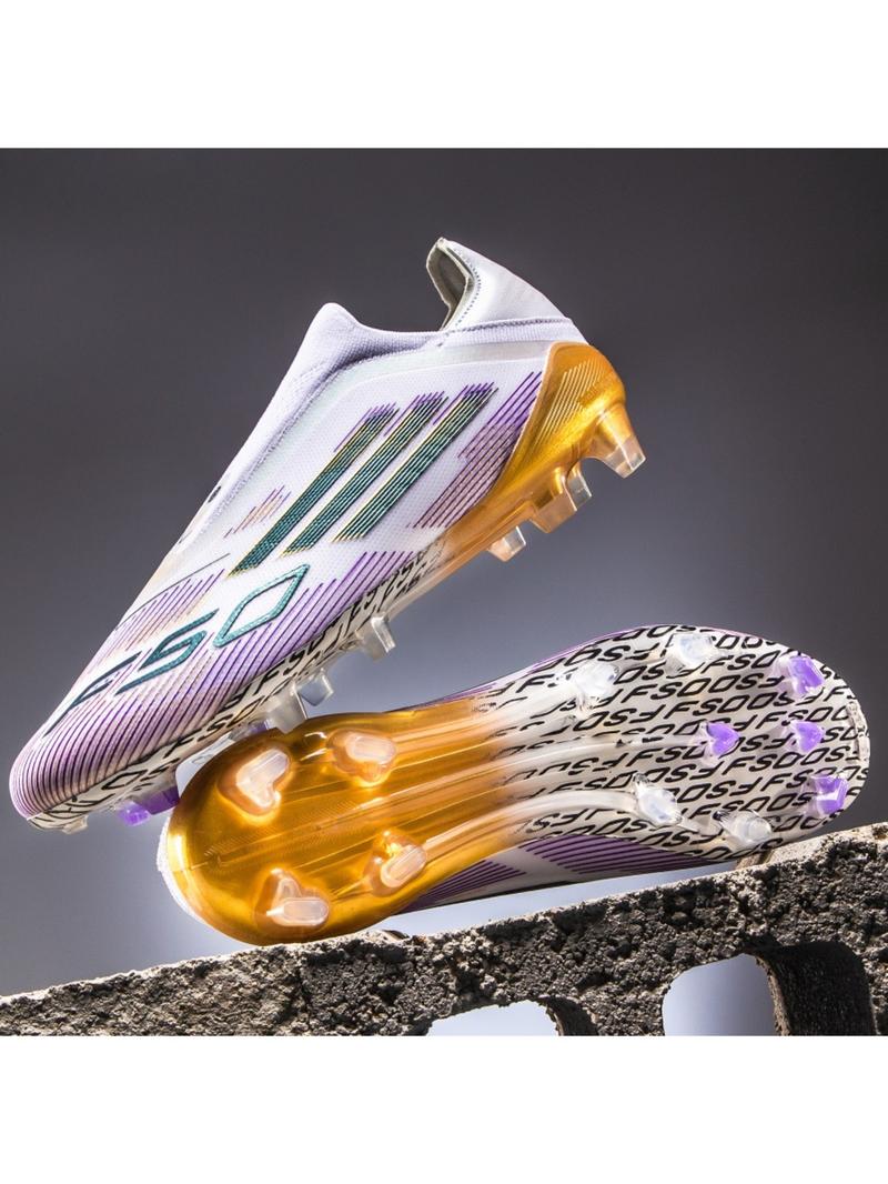 Men Women High-End Seamless Football Shoes, Football Boot, Anti-Slip Durable Outdoor Lawn Soccer Cleats, Super Grip Support, Fashionable Design