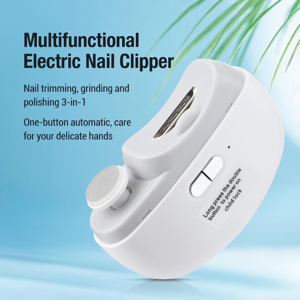 Electric Nail Clipper | Smart Electric Nail Clipper With Anti-Pinch, Nail Polishing, Illumination, And Grinding Functions. Suitable For All Ages. Portable And Long Battery Life. High-end Packaging, Ideal As A Gift. Halloween
