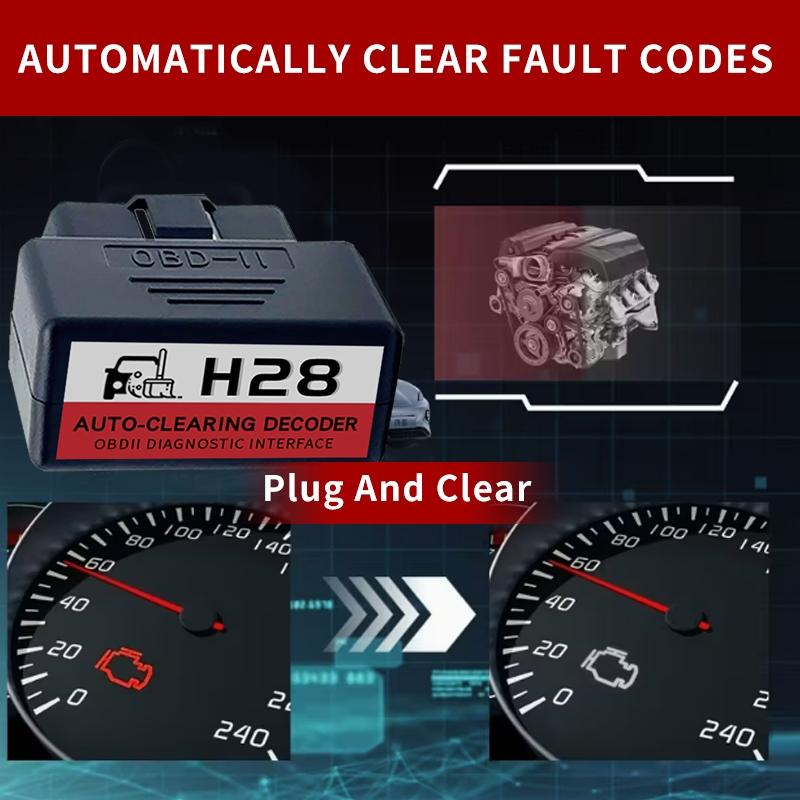 Car OBD Automatic Code Eraser, Reads Engine Faults—Automatically Clears Codes. No App Required. No Battery Needed