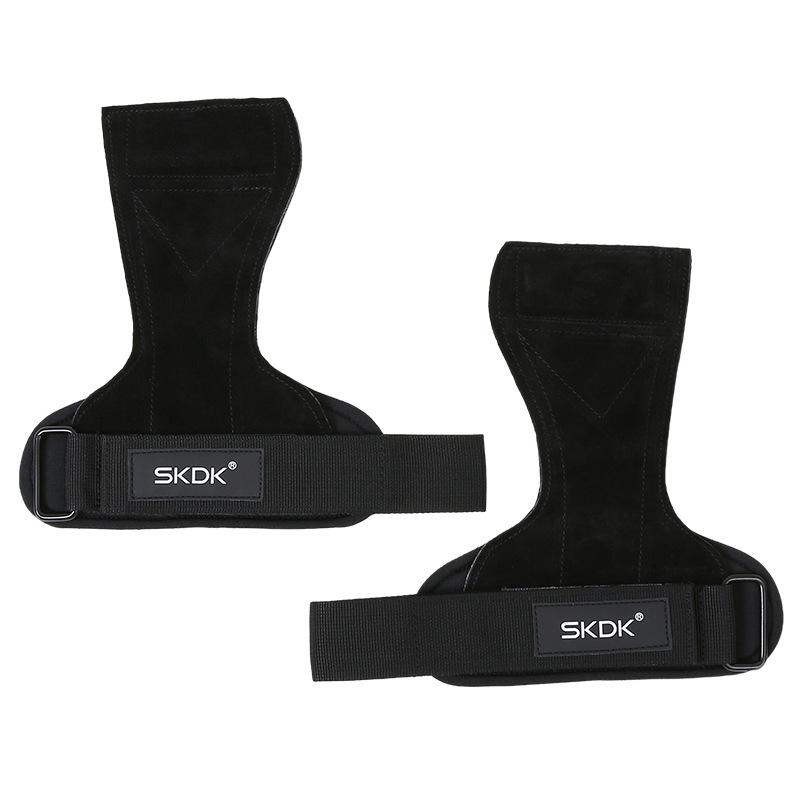 Cowhide power belt deadlift pull-up palm guard fitness horizontal bar anti-skid equipment sports wrist guard men