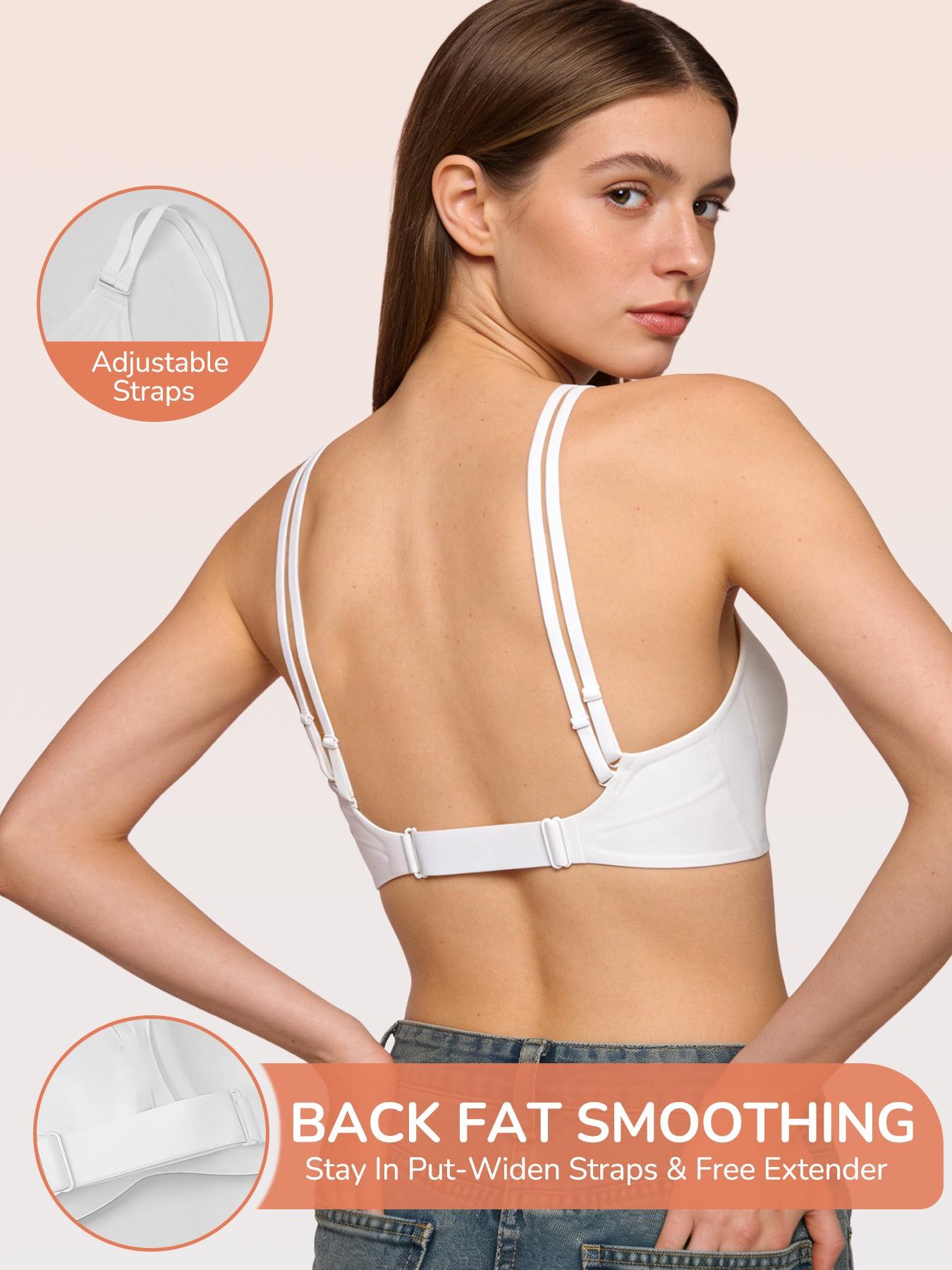 Wireless Sports Jelly Bra, Adjustable Cross Straps For Beauty Lift & Support, Full Coverage Back Smoothing Seamless Bra, Sport Lingerie For Summer Casual Day, Perfect for Daily Wear and Gifts