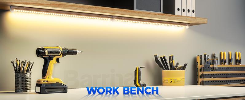 Barrina T8 LED Shop Light 2FT, 20W 3000LM 3000K, V Shape Integrated LED Lighting for Garage, Warehouse, Workshop, ETL Listed, 2 Packs