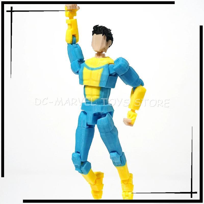 New In Stock 3d Printed Invincible Boy Stripe Mark Light Blue Mark Dummy13 T13 Multi-Jointed Shapeshift Action Figure Toys