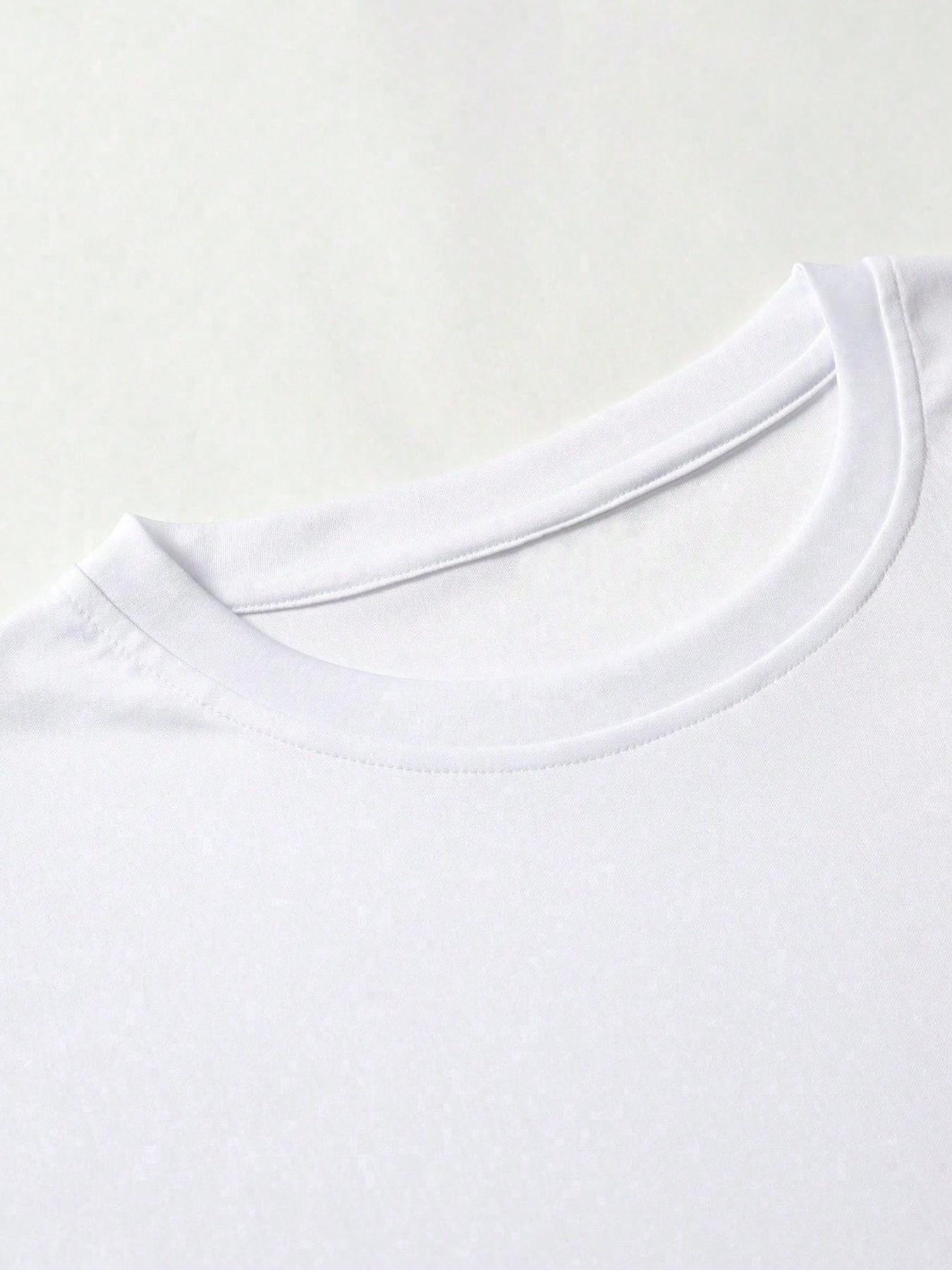 Y2K Aesthetic Heart Eye Graffiti Men's T-Shirt, Streetwear Hip Hop Casual Loose Fit Short Sleeve Top, Daily Wear Graphic Tee