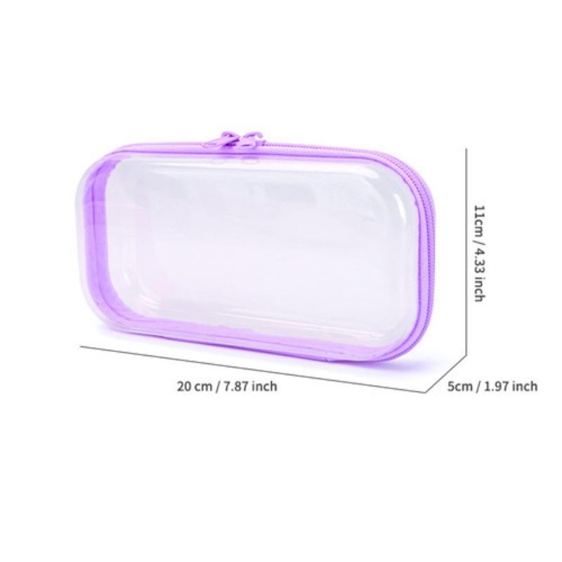 Transparent Storage Box Set, Toy Marker Makeup Organizer Bag, Cosmetic Storage Box, Home Socks Underwear Zipper Desktop Container, Universal Use, Multifunctional Organizer