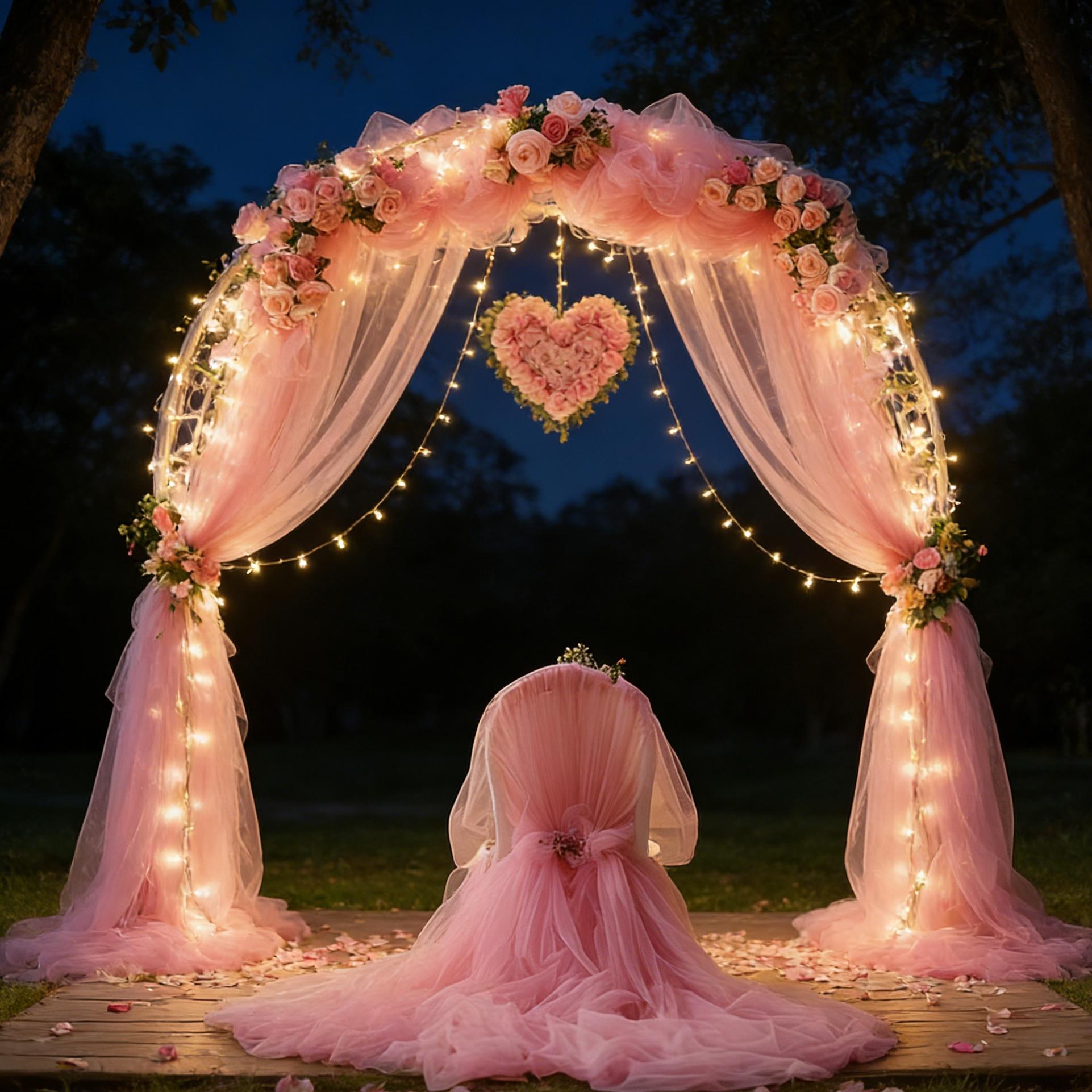 Netting Roll, Christmas Theme Decoration Mesh, Wedding Season Multi-Functional Decor, Valentine's Day, Outdoor Photography Backdrop