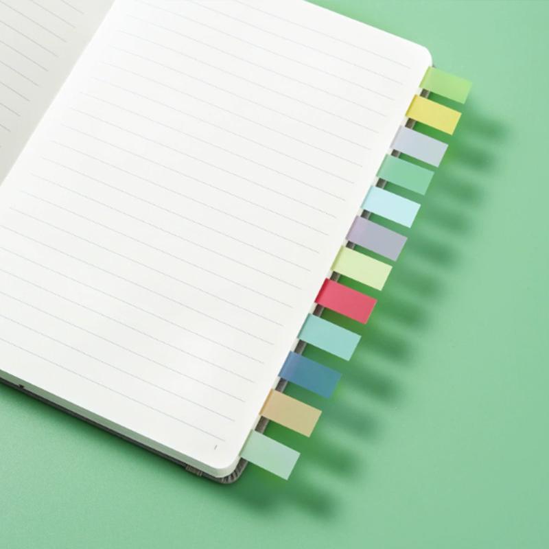 200sheets/pack Mixed Color Index Label Sticker, Multicolor Sticky Tab, Sticky Page Marker For Reading Note Book, Office Stationery & Supplies, Colorful Coated Tabs, Indexing Stickers