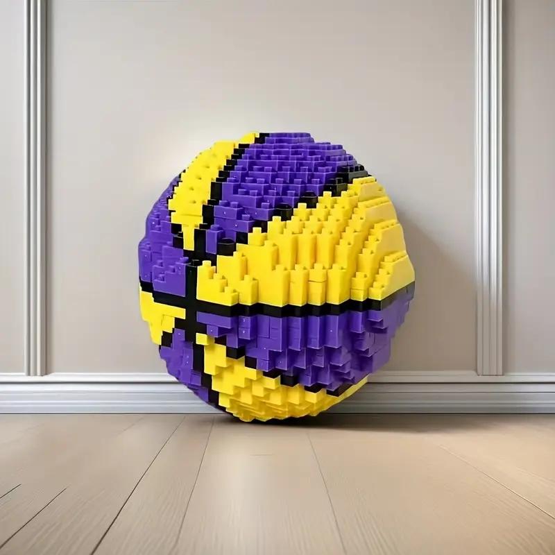 800+ Pcs Creative Football Basketball Building Blocks Set, Soccer Lover Decoration, Desk Display Art Decor, Ideal Gift for Christmas, Halloween, Birthday