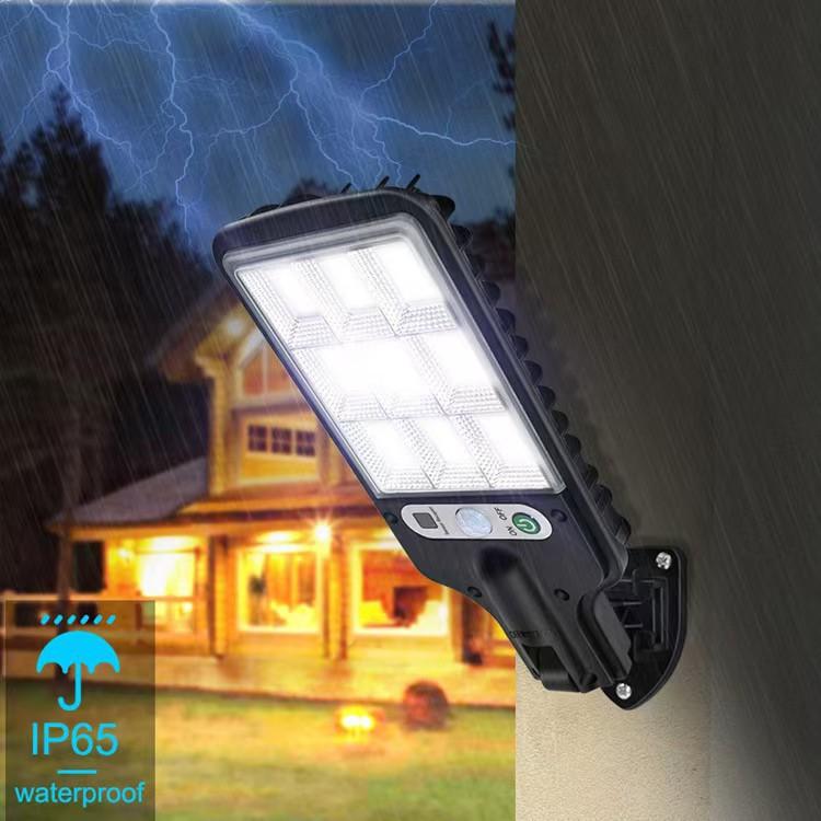 Solar-powered lighting outdoor garden lamp, motion-sensing road lamp, household integrated wall lamp, rechargeable lamp, street lamp