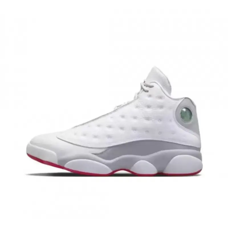 Men's High Top Retro Basketball Sneakers Perforated Leather Breathable Upper Shock Absorbing Midsole Non Slip Outsole Casual Street Walking Daily Sports Footwear