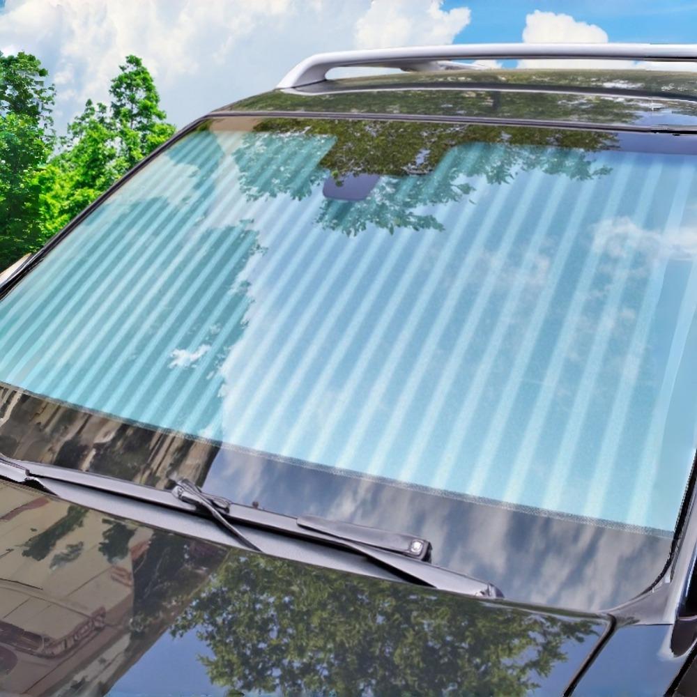 Easy-to-install Automatic Retractable Car Sun Shade - Protects Against UV Rays, Heat Insulation, Sun Visor