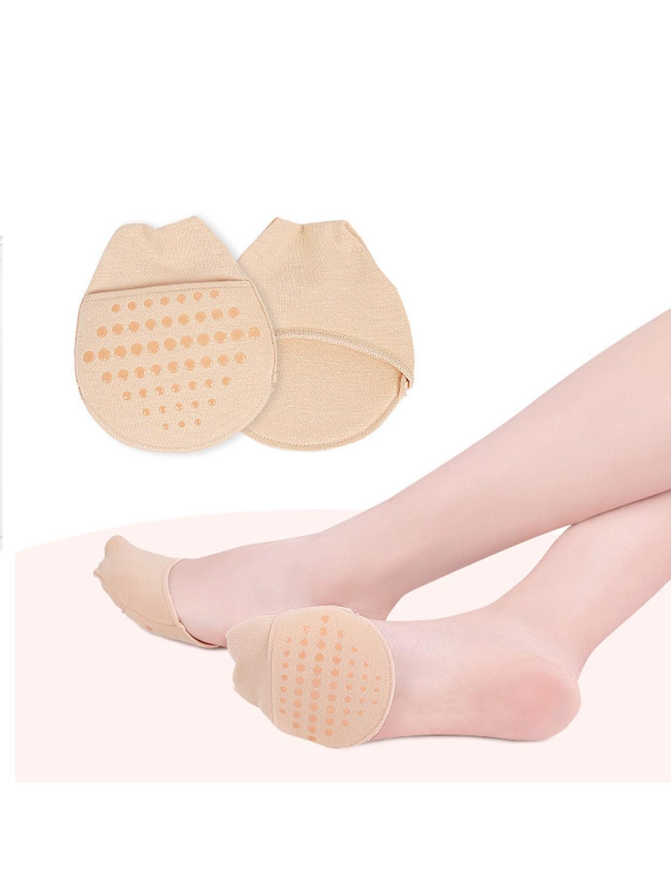 Women's Forefoot Sock Pads, High Heel Half Insoles, Relieve Calluses and Corns, Absorb Foot Pressure, Buffer Socks, Toe Pads