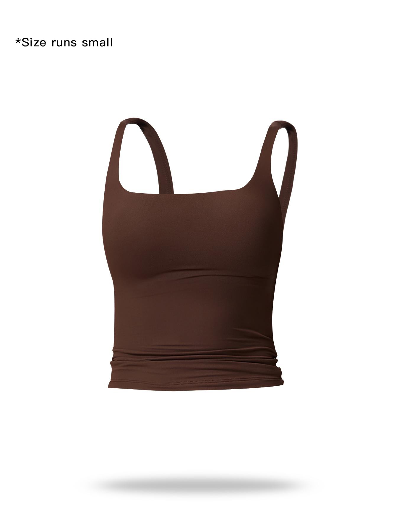 Women's Solid Color Sports Tank Top, Tight Sports Vest, Casual Comfy Breathable Sleeveless Sports Top for Yoga Gym Workout Running, Ladies Sportswear for All Seasons
