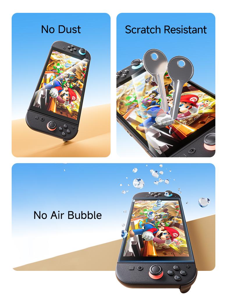 MAGIC JOHN Auto-Alignment OneTouch for Nintendo Switch 2 Screen Protector 7.9'' 2025 Tempered Glass, Accessories, 30 seconds Installation, Bubble Free, Anti-Scratch, Touch Sensitive, Ultra-Clear MAGIC JOHN Auto-Alignment OneTouch for Nintendo Switch 2 Screen Protector 7.9'' 2025 Tempered Glass, Accessories, 30 seconds Installation, Bubble Free, Anti-Scratch, Touch Sensitive, Ultra-Clear