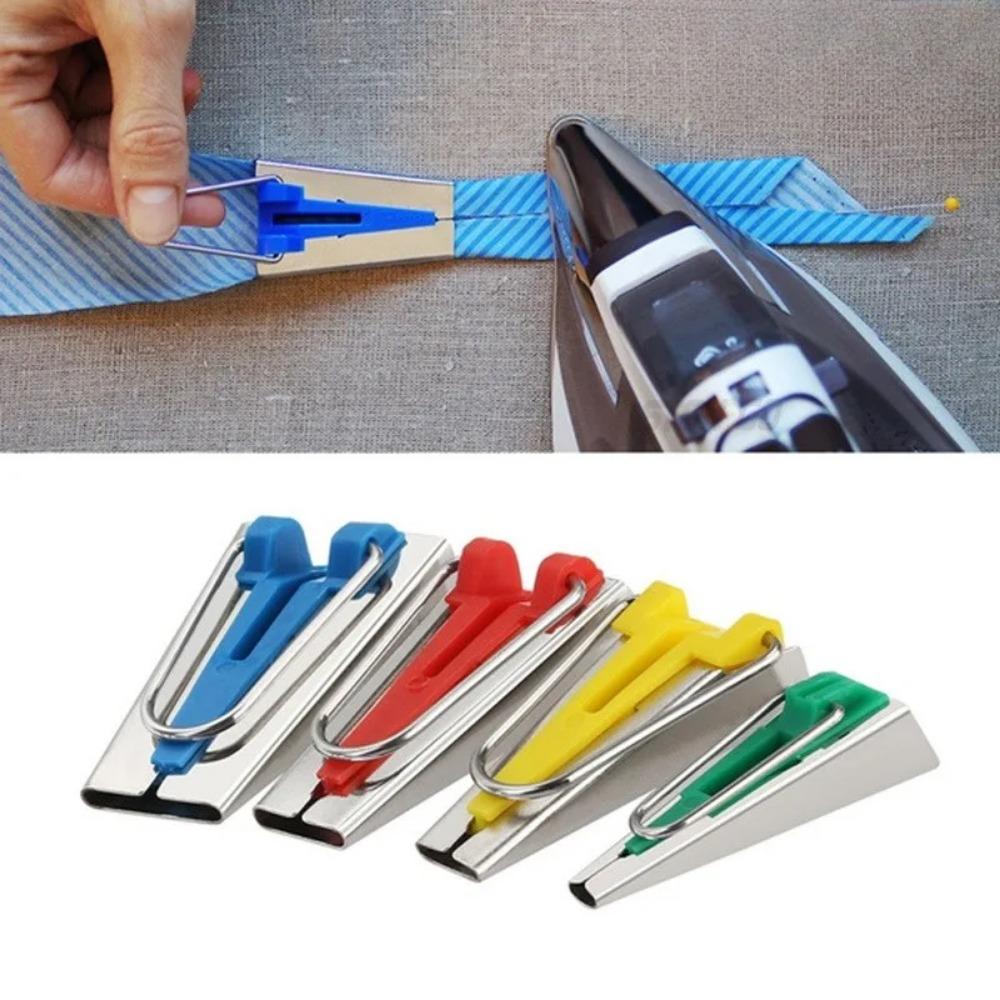 Adjustable Multi-Size Bias Tape Maker, DIY Sewing Foot Attachment, Non-Slip Hemming Tool, Quick Binding Folder, Easy Tape Maker, Presser Foot for Home Sewing, Craft Supplies, Bias Binding Kit, Sewing Accessories
