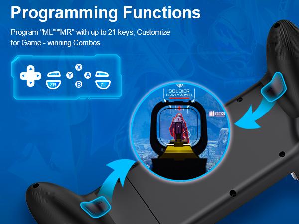 ESYWEN Mobile Gaming Controller, MC2 Phone Controller for iPhone/Android Handheld Gaming with Programmable/Hall Effect Joysticks & Analog Triggers/Adjustable Light/Turbo ESYWEN Mobile Gaming Controller, MC2 Phone Controller for iPhone/Android Handheld Gaming with Programmable/Hall Effect Joysticks & Analog Triggers/Adjustable Light/Turbo
