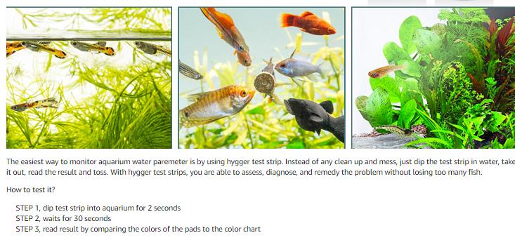 8-in-1 Aquarium Test Strips 50&100ct Fast Water Testing for Fish TankAmmonia Nitrate PH Ammonia, Alkalinity, Hardness, Chlorine, etc.