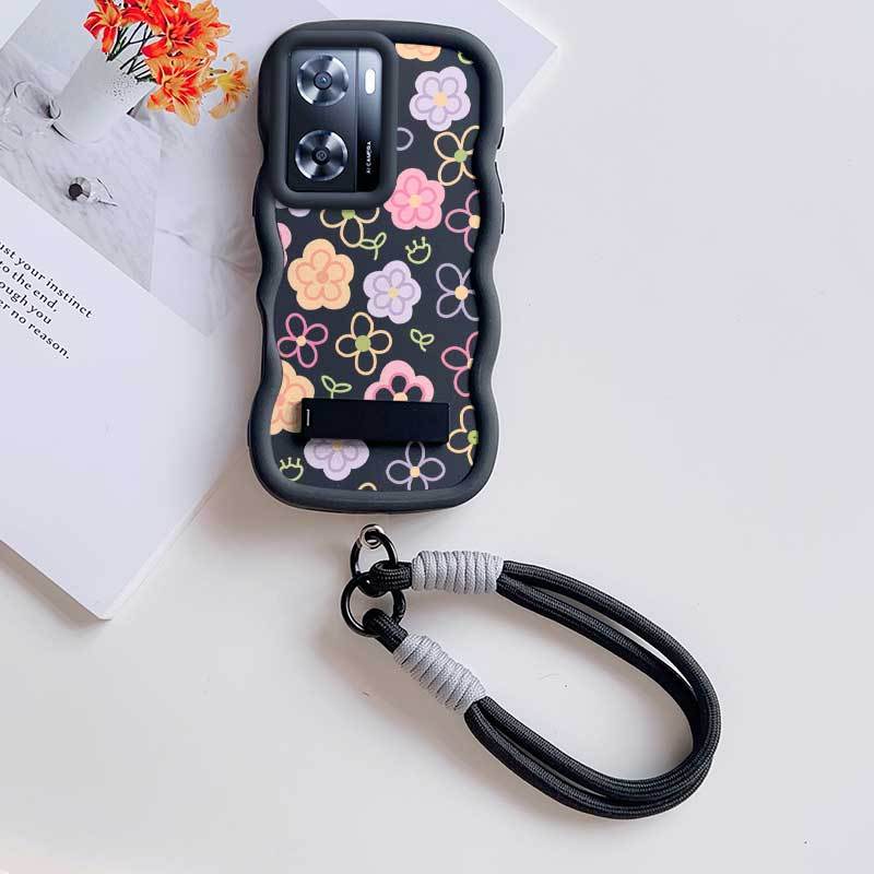 1 Piece Colorful pictures For OPPO K10 5G Non-Slip With Lanyard And Stand Flexible Design Ideal For Formal K10 5G