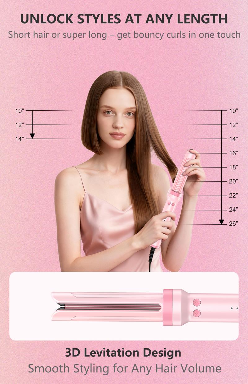 FORLIFA-Pro HyperCurve:Pro 3 in 1 Automatic Curling&Straightening Iron,AirBlow Tech with Cooling Air,1.1billion Negative Ions,72H  Hold, Triple Hair Protect & Burn-Free,Automatic Shut-Off,2-Way Rotation,Anti-Scald,Anti-Tangle,WeeklyDeals,TikTokShopStockUp