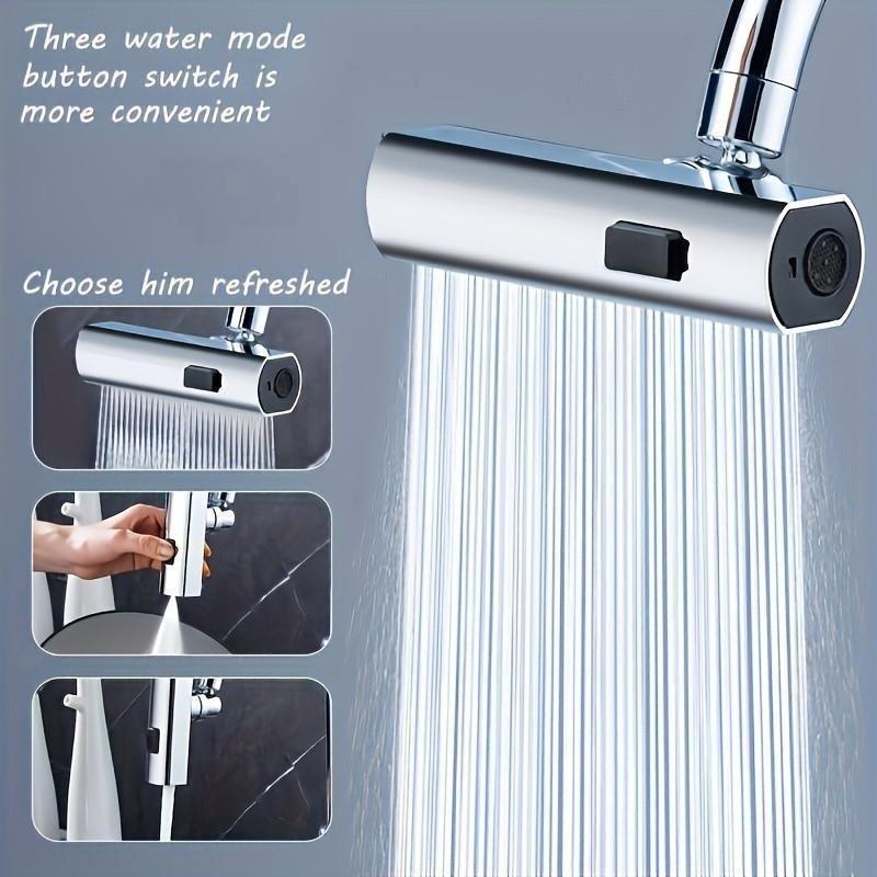 Multi-Functional Three-In-One Kitchen Faucet, Touch Rotating Nozzle, Sink Extender, Fruit Vegetable Cleaner, Kitchen Accessories, Faucet for Kitchen Sink, Rotatable Rotary Faucet